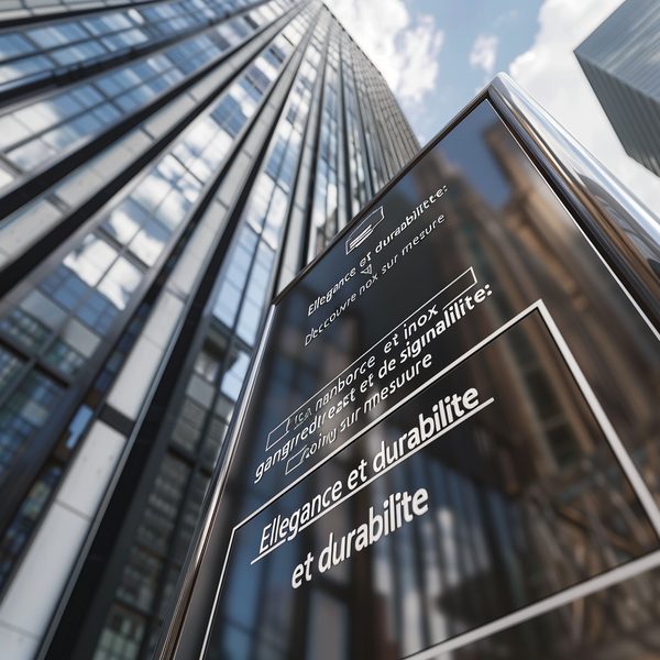Élégance et durabilité : découvrez notre gamme de signalétique inox sur mesure